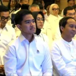 Kaesang-Raja Juli di Pelantikan PSI